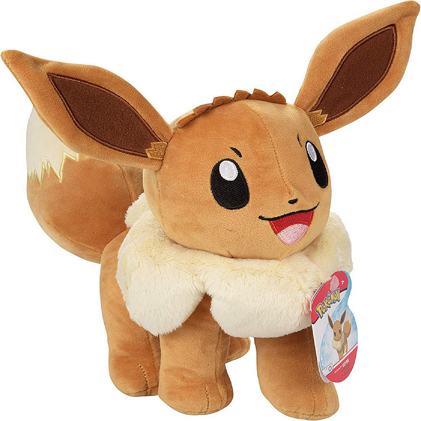 Pok&#233;mon Eevee Large 12" Plush Stuffed Animal Toy - Officially Licensed - Ages 2+ Image