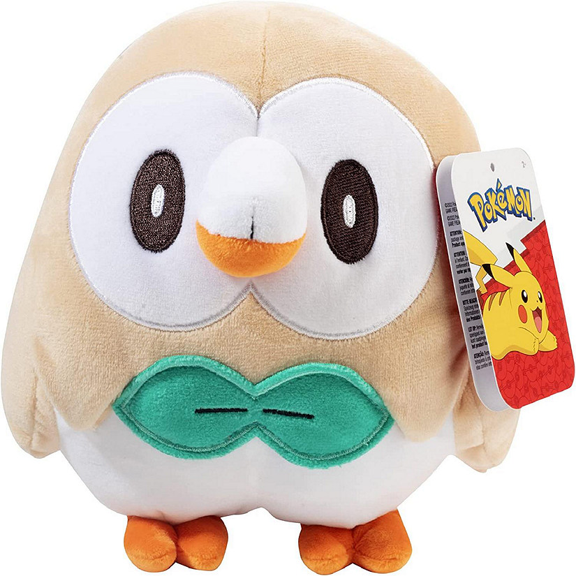 Pok&#233;mon Legends: Arceus Rowlet 8" Plush Stuffed Animal Toy - Officially Licensed - Great Gift for Kids Image