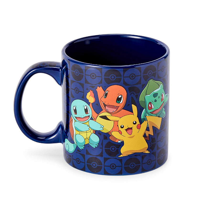 Pok&#233;mon Original Generation One Starters Coffee Mug  Features Pikachu & More Image