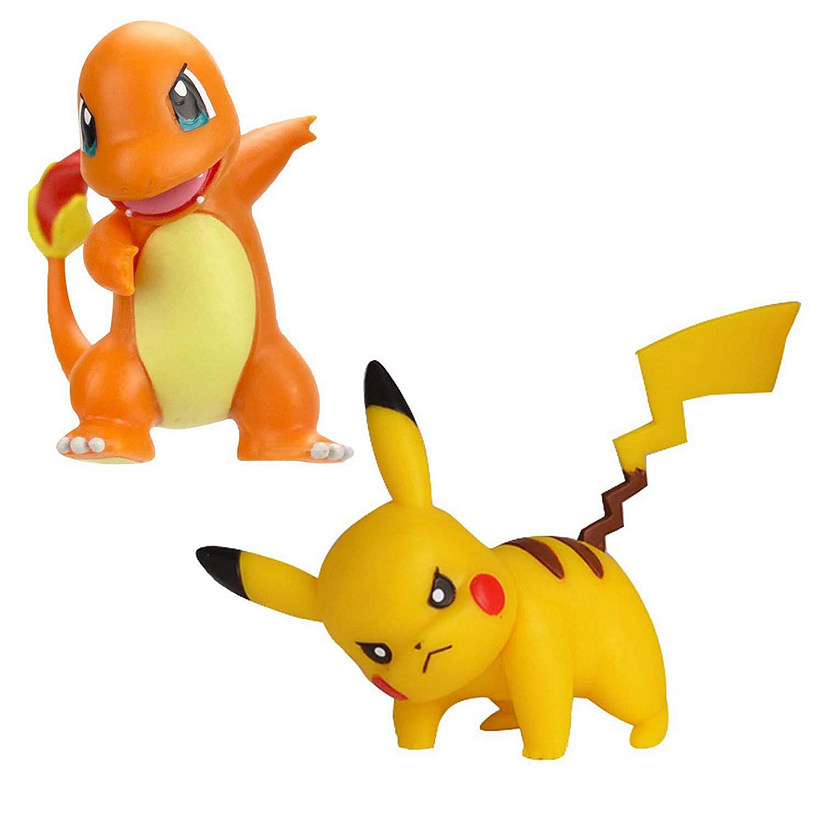 Pokemon 2 Inch Battle Figure Pack  Pikachu vs. Charmander Image
