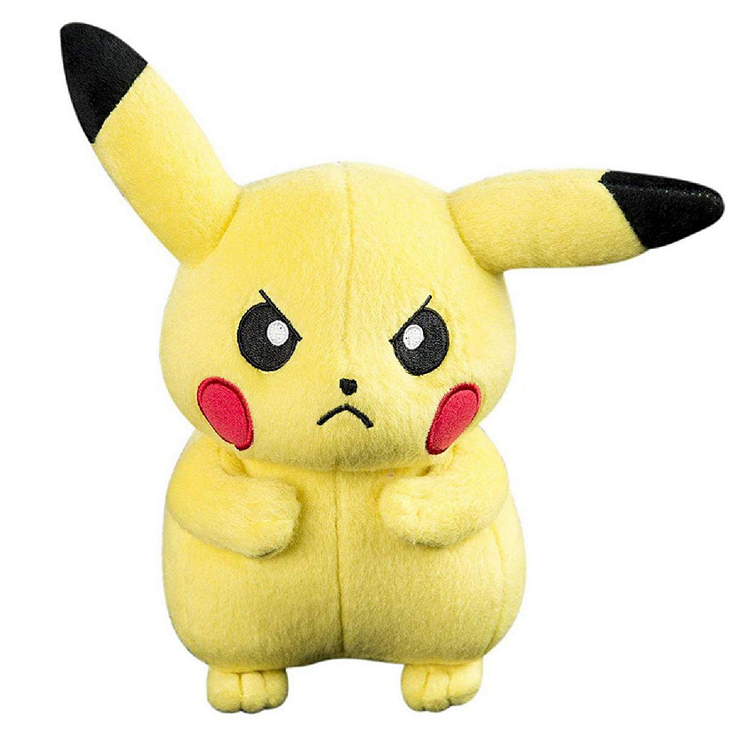 Pokemon Basic 8-Inch Plush - Angry Pikachu Image