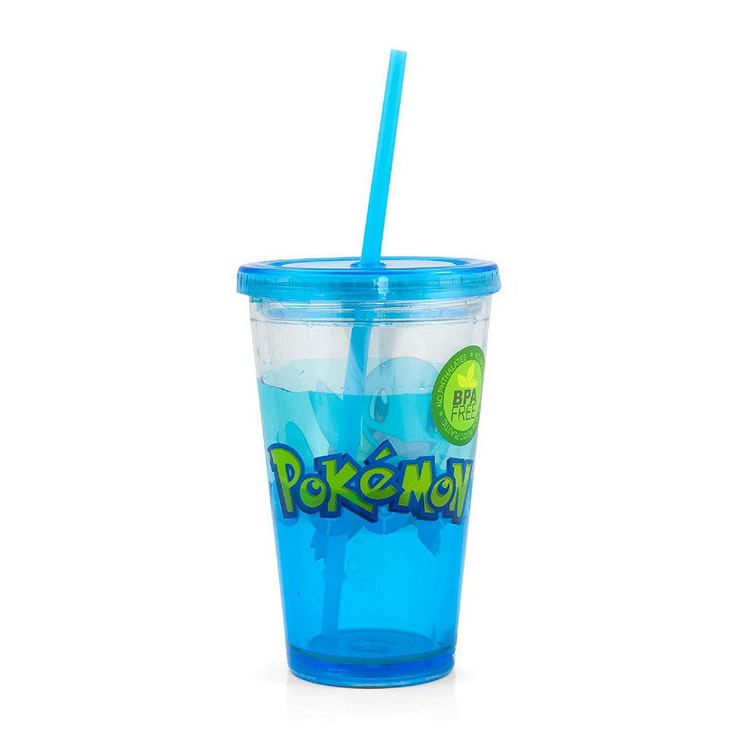 Pokemon Carnival Cup With Glitter and Confetti Featuring Squirtle 16oz. Image