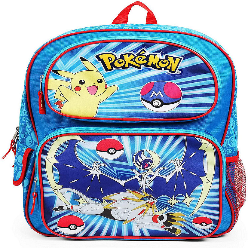 Pokemon Character Group Blue 16 Inch Backpack Image