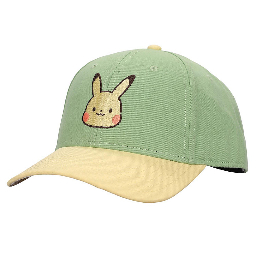Pokemon Chibi Pikachu Women's Green Baseball Cap Image