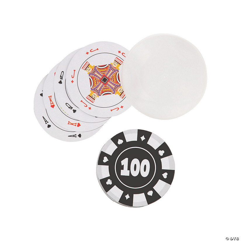Poker Chip Playing Cards - 12 Pc. Image