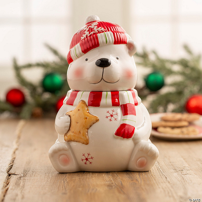 Polar Bear Cookie Jar Image