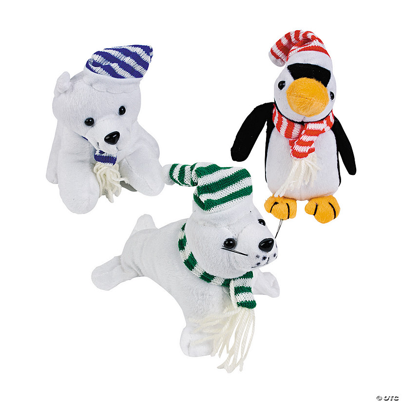 Polar Stuffed Animals - 12 Pc. Image