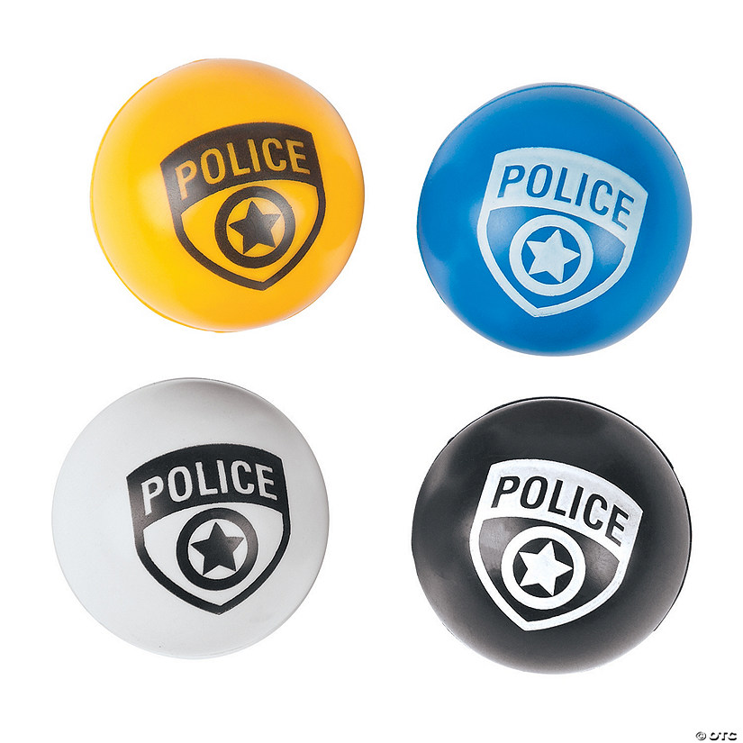 Police Party Bouncy Ball Assortment - 12 Pc. Image