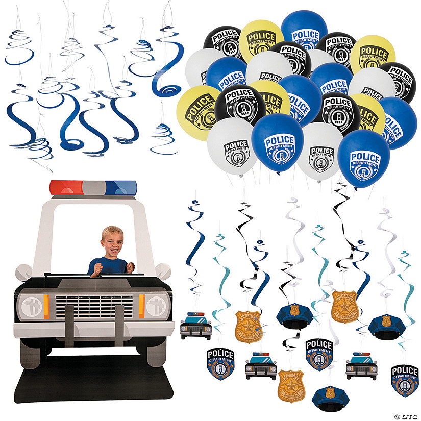 Police Party Decorating Kit - 49 Pc. Image