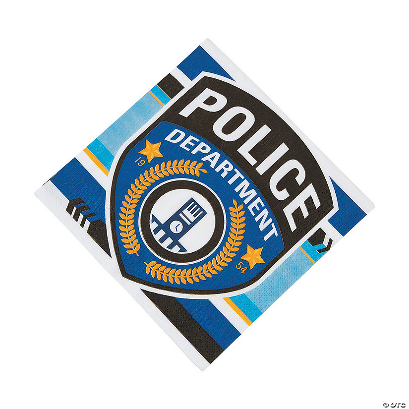 Police Party Luncheon Napkins - 16 Pc. Image