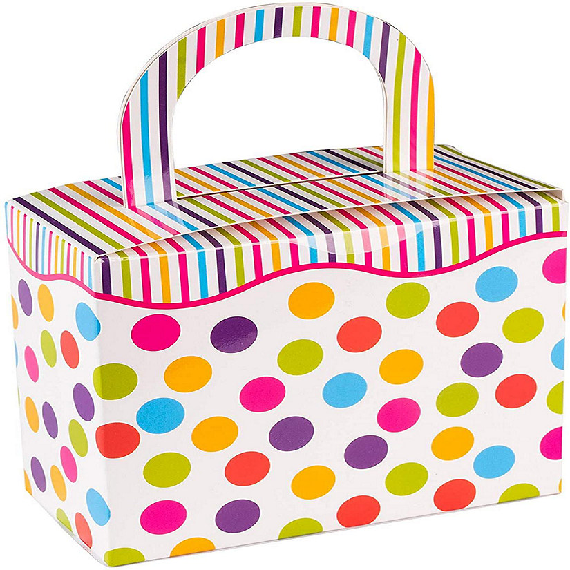 Polka Dot Candy Boxes 36 Pack 4.5" X 3.75" X 2.25" Image