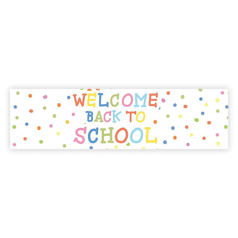 Polka Dot Welcome Back - 13 x 48 Inch Image