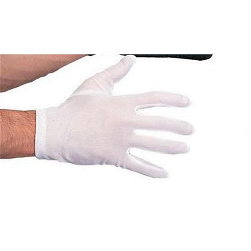 Polyester Deluxe Gloves - White Image