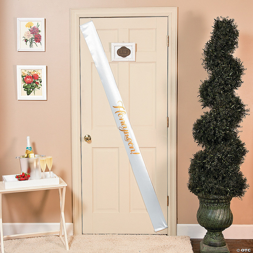 Polyester Honeymoon Door Banner Oriental Trading