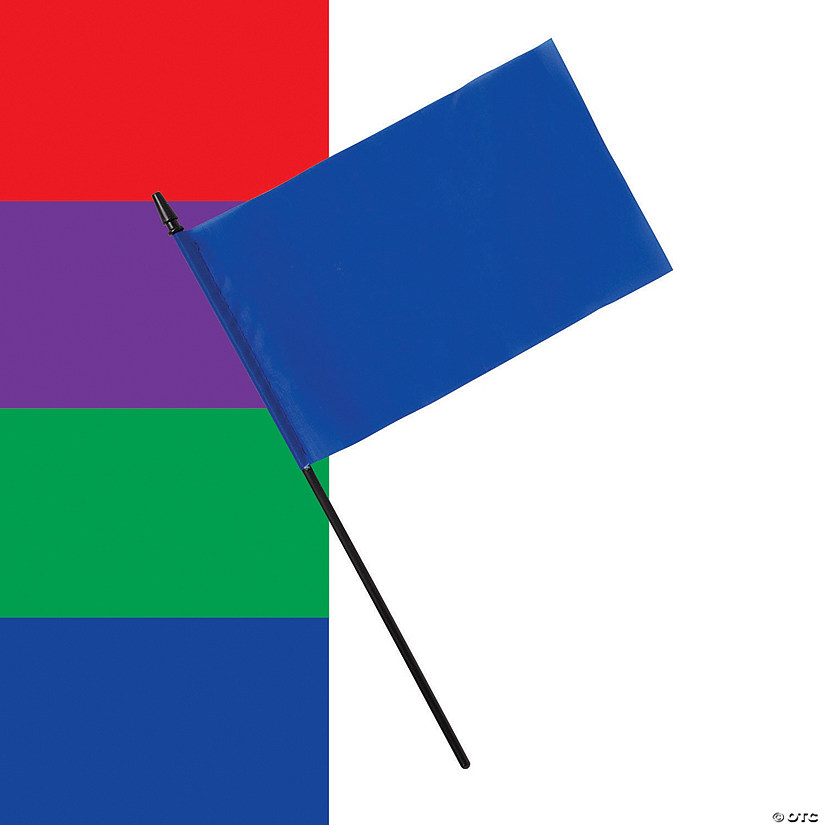 Polyester Team Spirit Flags - 6" x 4" Image