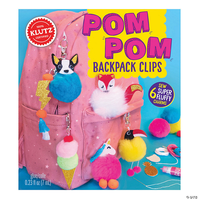 Pom-Pom Backpack Clips Image