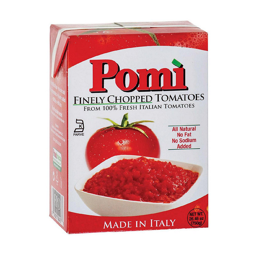 Pomi Tomatoes Chopped Tomatoes - Finely - Case of 12 - 26.46 oz. Image