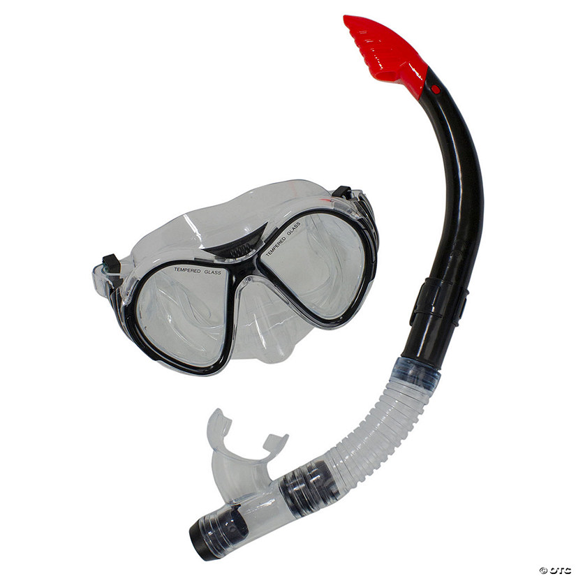 Pool Central 14+ Years - Black Scuba Mask with Snorkel Pool Set Image