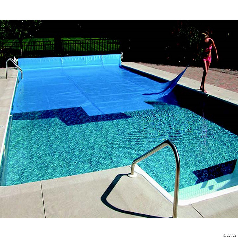 Pool Central 24' Blue Round Heat Wave Solar Blanket Swimming Pool Cover Image