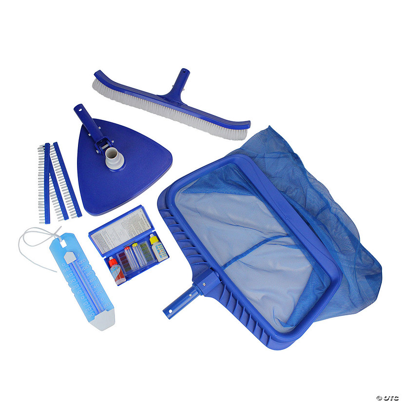 Pool Central 5-Piece DeluPropere Pool Cleaning Maintenance and Test Kit Set Image