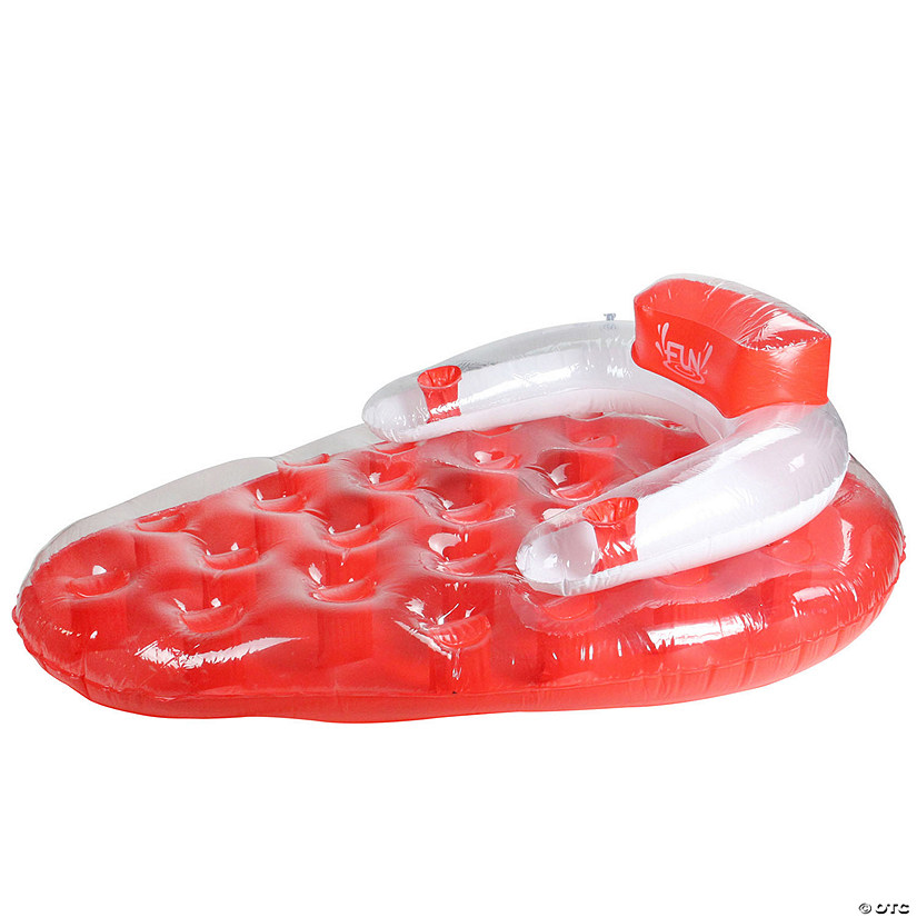 Pool Central 65'' Red and White Inflatable Strawberry Pool Water Lounge Float Image