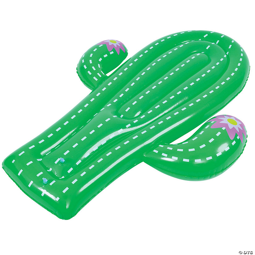 Pool Central 70.5" Inflatable Green Jumbo Cactus Shaped Swimming Pool Float Image