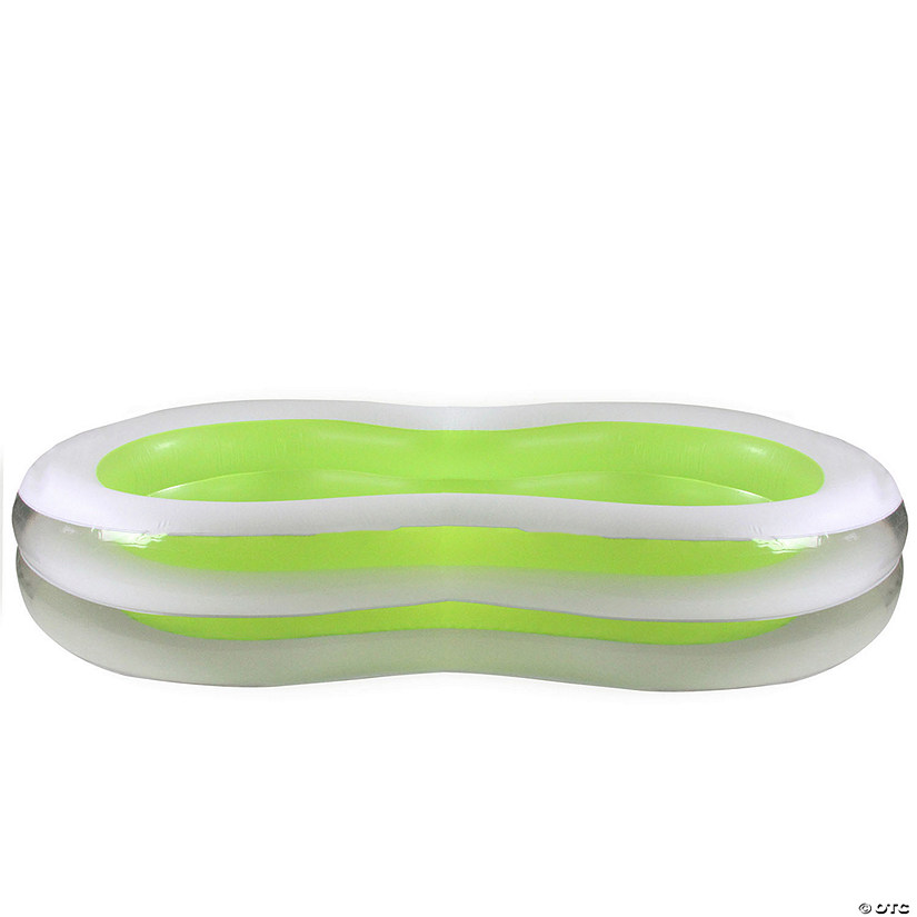 Pool Central 94.5" Green and White Inflatable Figure 8 Swimming Pool Image