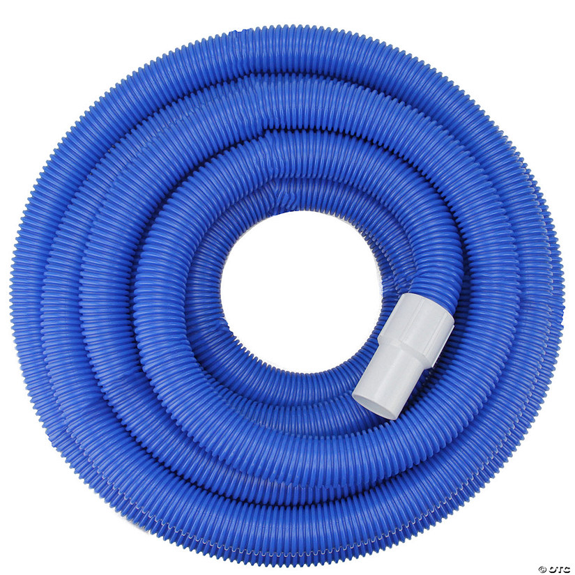 Pool Central Blue Blow-Molded PE In-Ground Swimming Pool Vacuum Hose with Swivel Cuff 25' Proper 1.5" Image