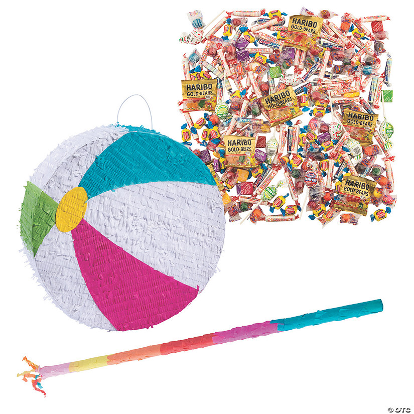 Pool Party Beach Ball Piñata Kit 208 Pc. Oriental Trading