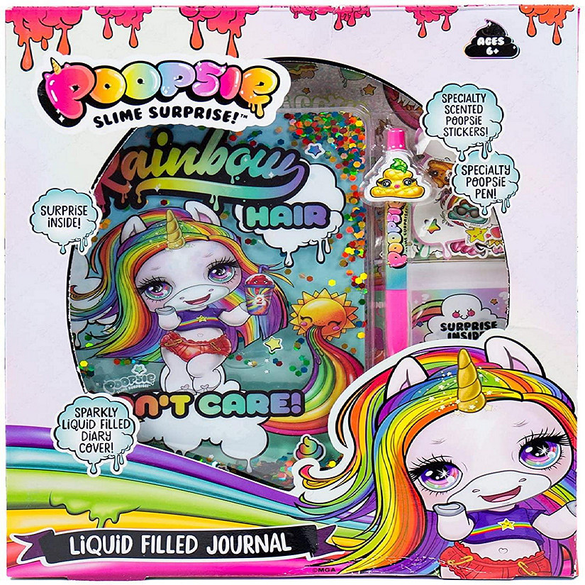 Poopsie Slime Surprise Liquid Filled Journal w/ Stickers & Pen Image