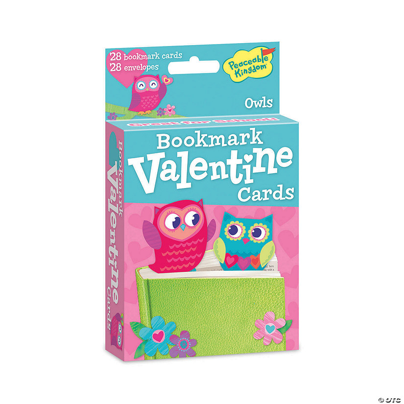 Pop-Out Owl Bookmark Valentine's Day Cards - 28 Pc. Image