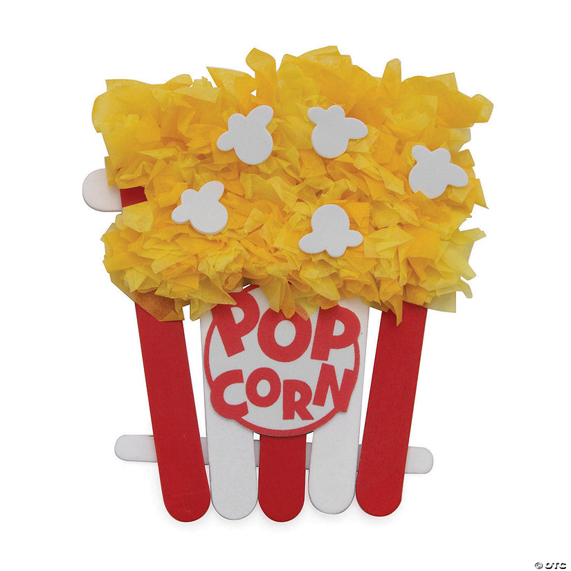 Popcorn Box Craft Stick Craft Kit Makes 12 Oriental Trading