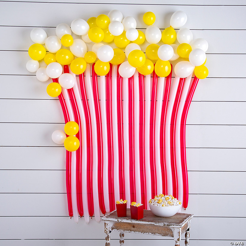 Popcorn Wall Balloon Kit &#8211; 93 Pc. Image