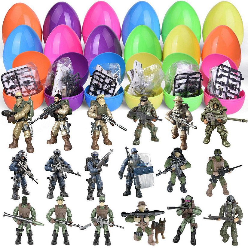 PopFun 3.9" Easter Eggs Special Military Troops 18 Pc Image