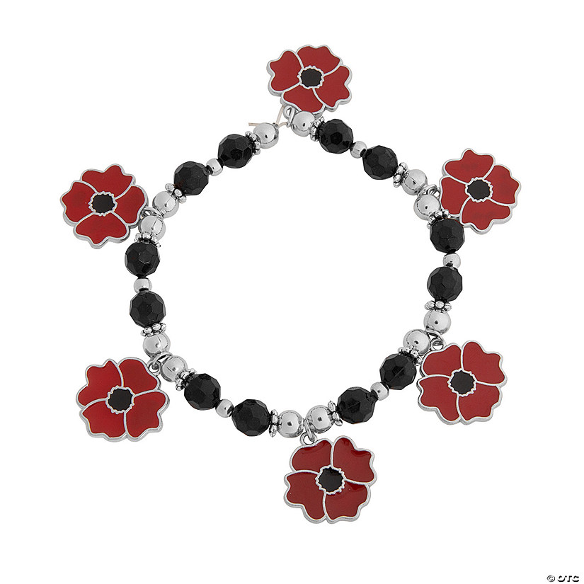 Poppy Charm Bracelet Craft Kit - Makes 12 Image