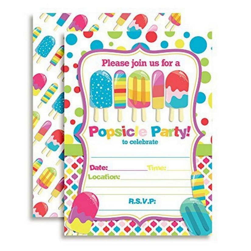 Popsicle Invitations 40pc. by AmandaCreation Image