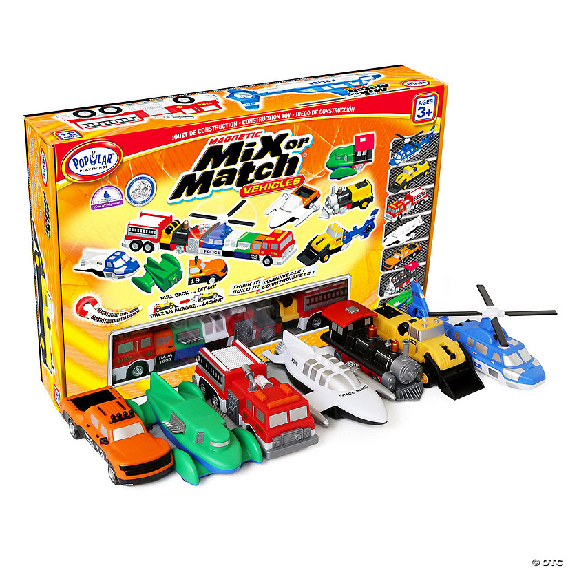 POPULAR PLAYTHINGS Magnetic Mix or Match Vehicles Deluxe 2 Image