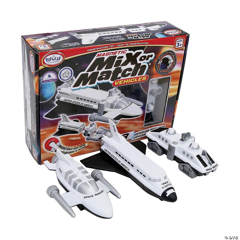 Popular Playthings Magnetic Mix or Match&#174; Vehicles - Space Image