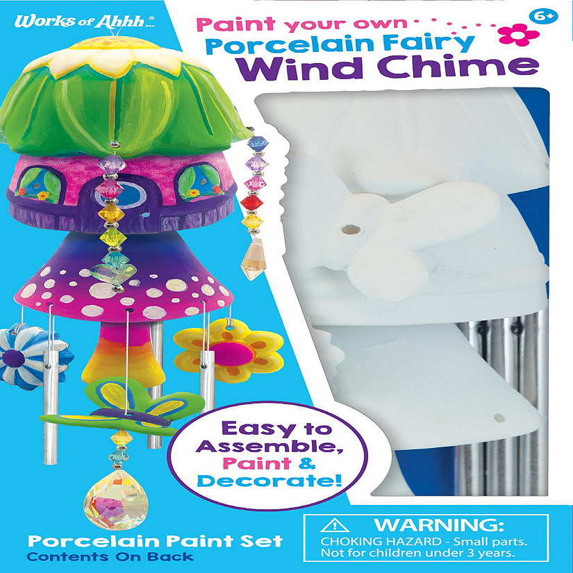 Porcelain Fairy Wind Chime Paint Set Image