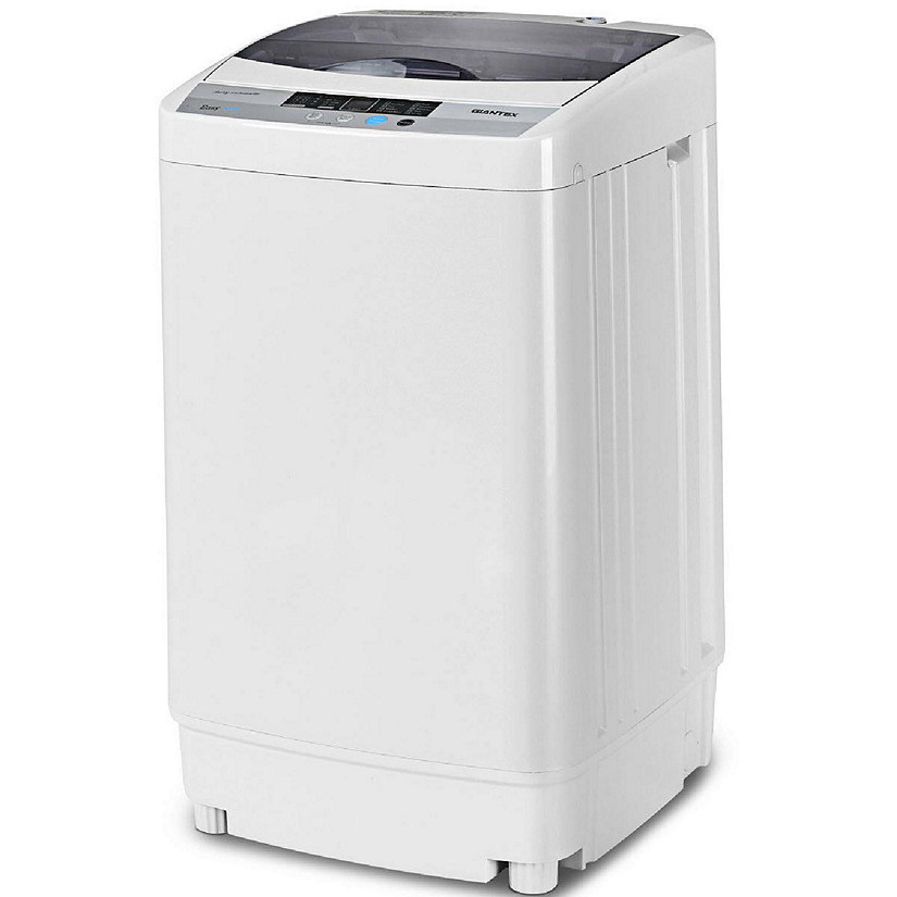Portable Compact Washing Machine 1.34 Cu.ft Spin Washer Drain Pump 8 Water Level Image