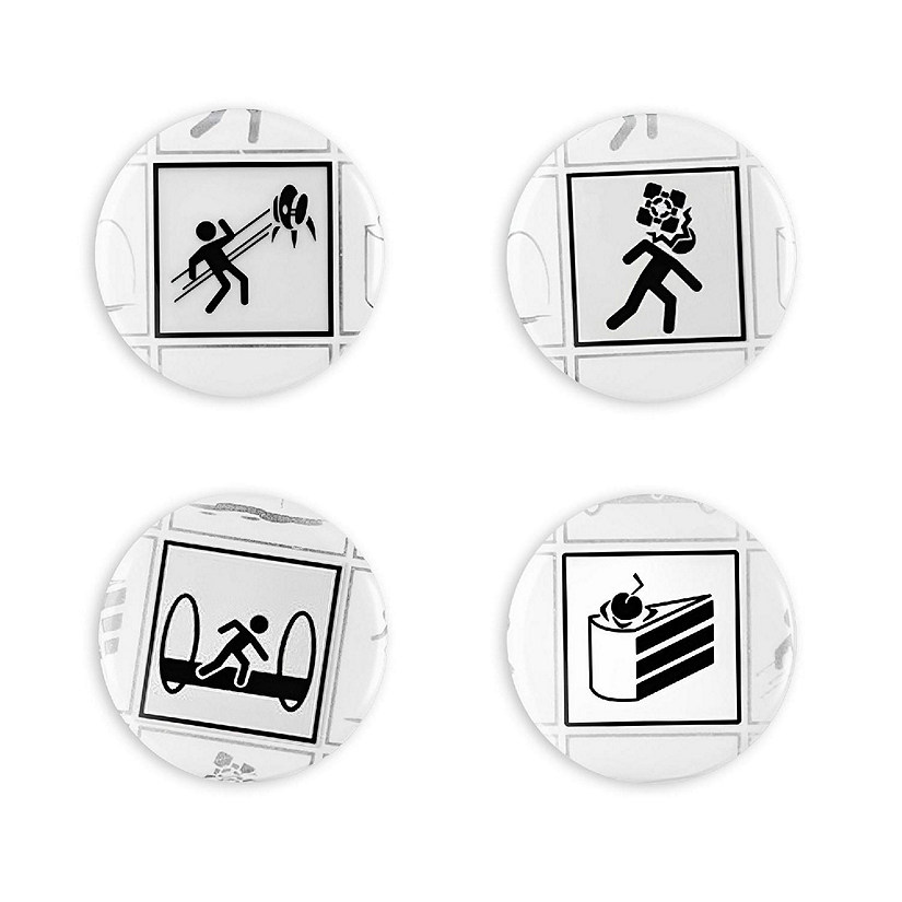 Portal 2 4-Piece Magnet Set Image