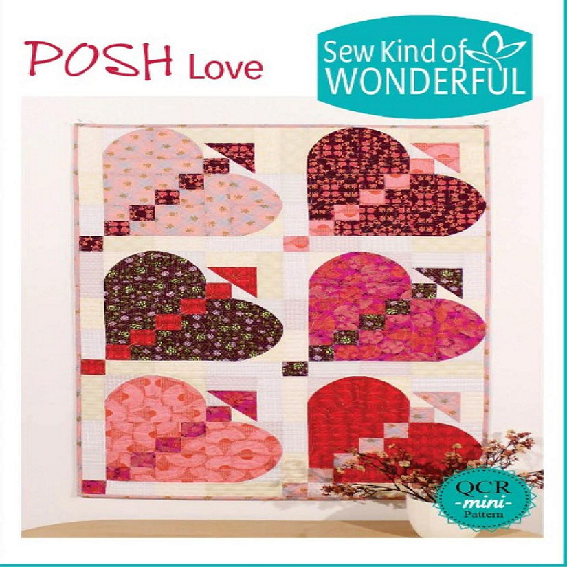 Posh Love Pattern 28"x42" Using Quick Curve Mini Ruler by Sew Kind of Wonderful Image