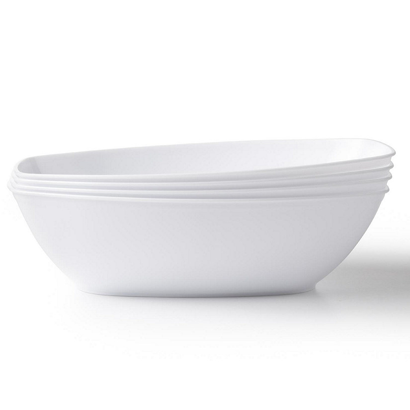 Posh Setting White Oval Salad Bowl - 72 oz. - 4 Pack Image