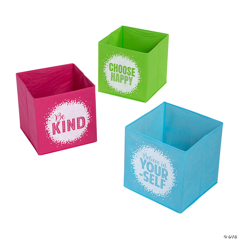 Positive Sayings Storage Basket Set - 3 Pc. Image