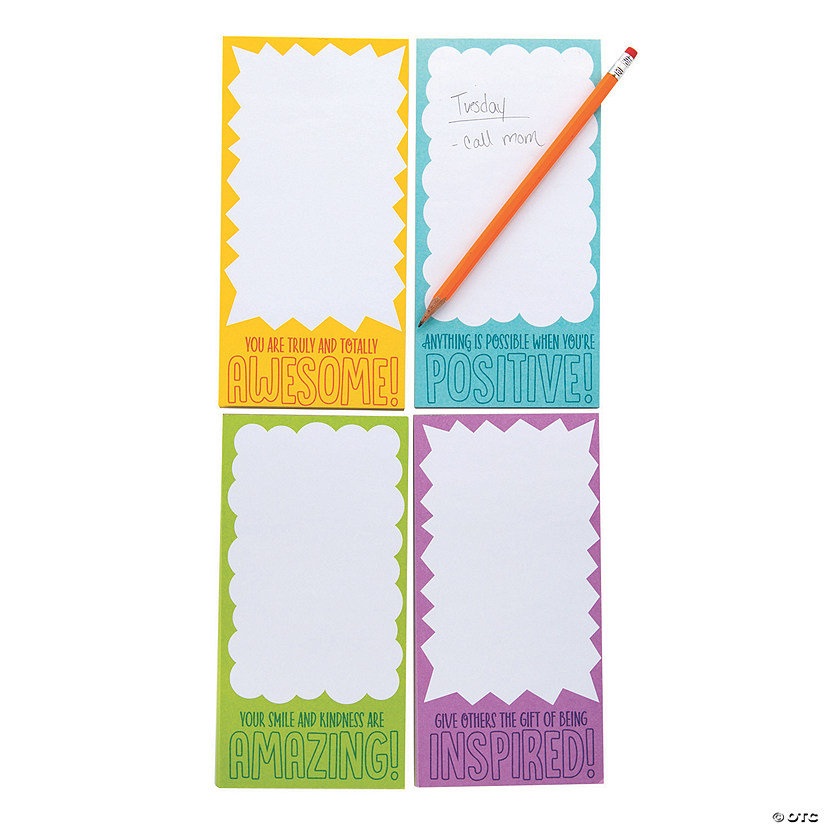 Positive Vibes Magnetic Notepads - 12 Pc. Image