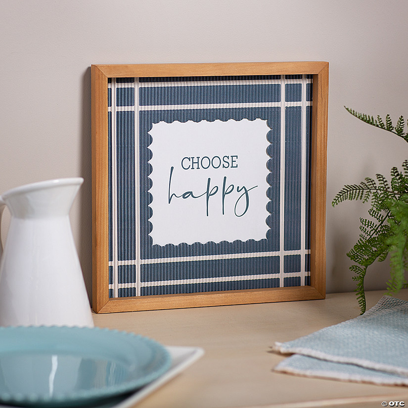 Positively Simple Choose Happy Tabletop Sign Image