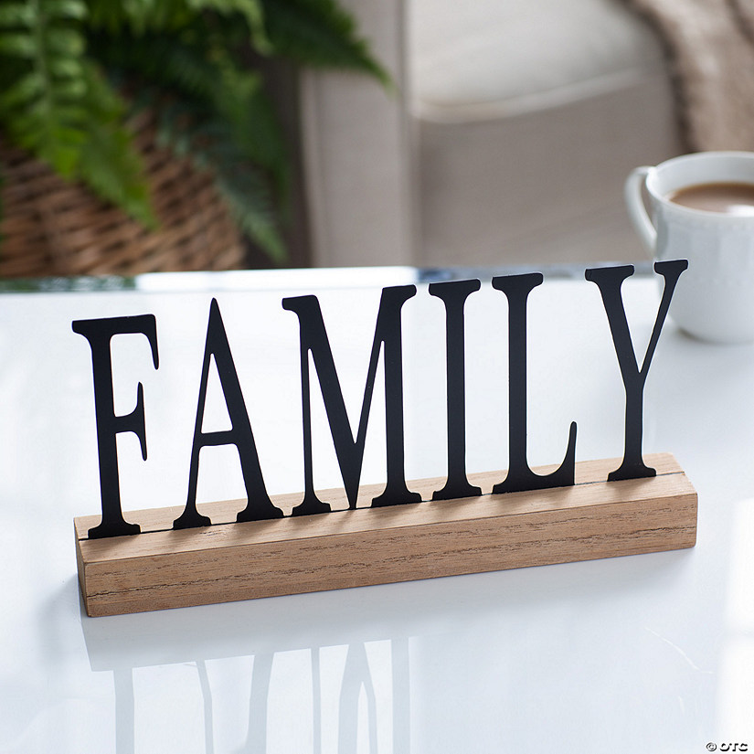 Positively Simple Family Tabletop Sign Image