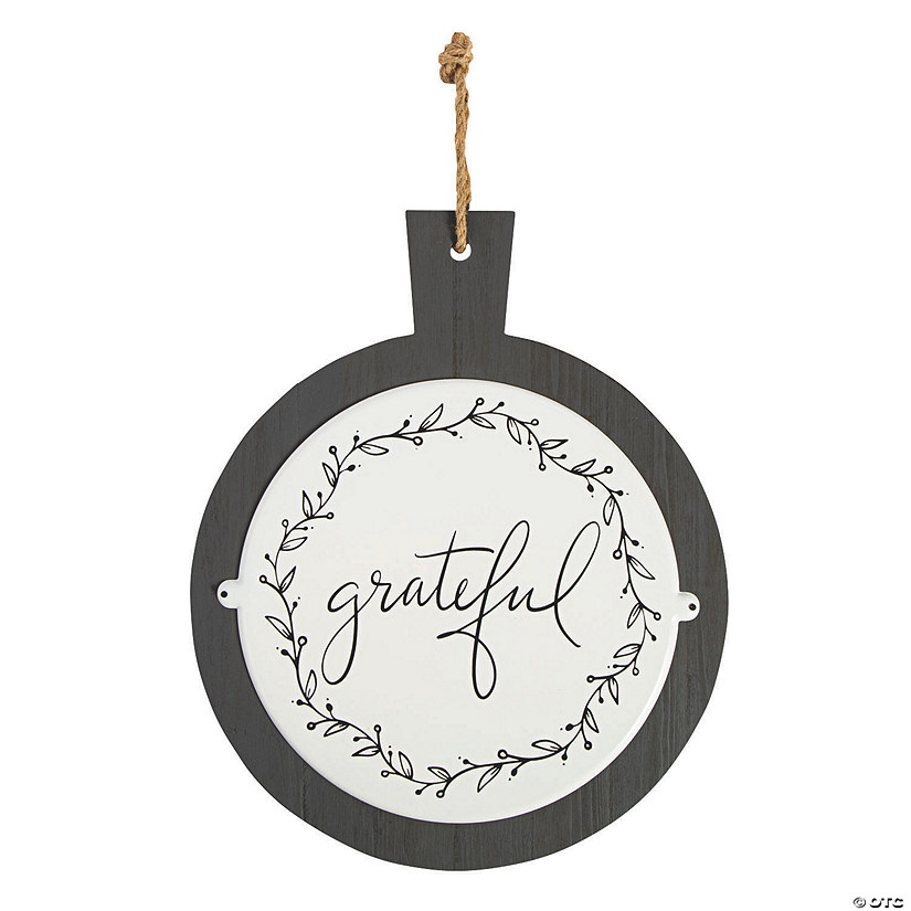 Positively Simple Grateful Wall D&#233;cor Sign Image