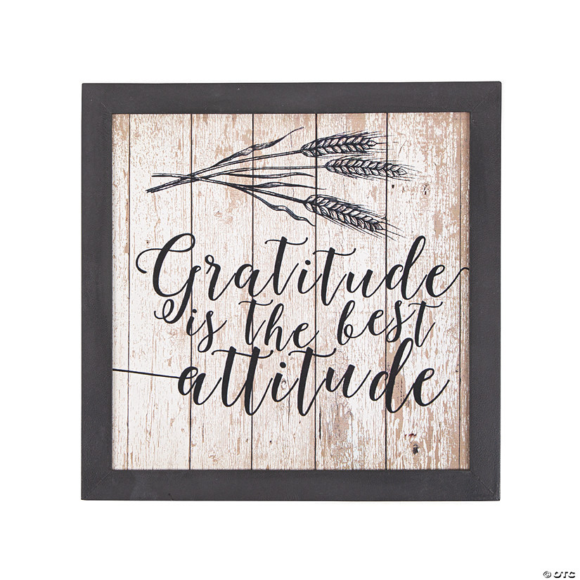 Positively Simple Gratitude is the Best Attitude Sign Image