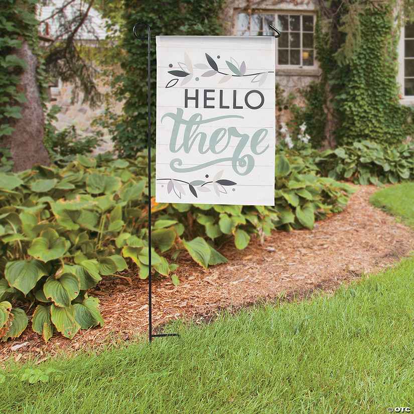 Positively Simple Hello There Garden Flag Image
